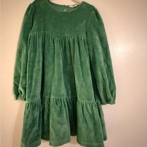 Mini Boden Emerald Green Velvet Dress